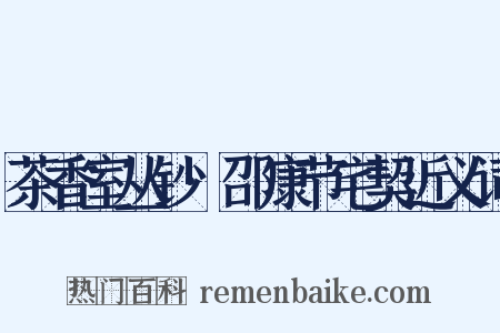 茶香室丛钞·邵康节宅契近义词是什么意思的图片